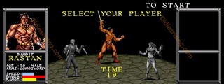 une photo d'Ã©cran de Rastan Saga 3 sur Arcade